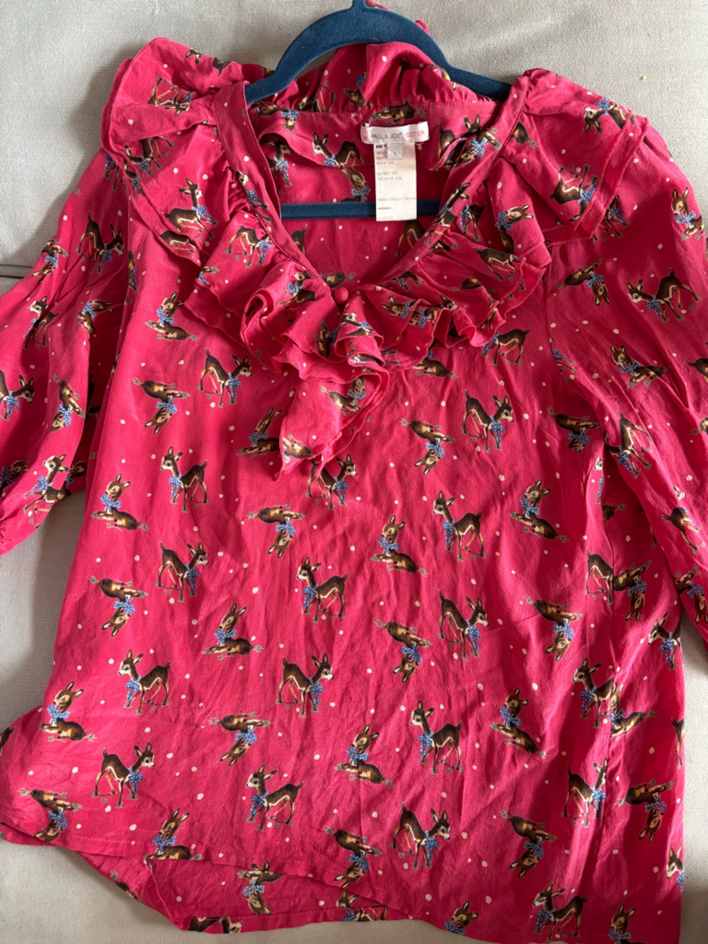 Paul & Joe Sister silk deer shirt